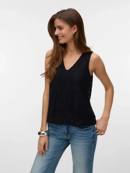 VERO MODA Top VMHoney' negru