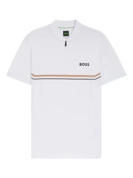 Tricou polo Boss alb