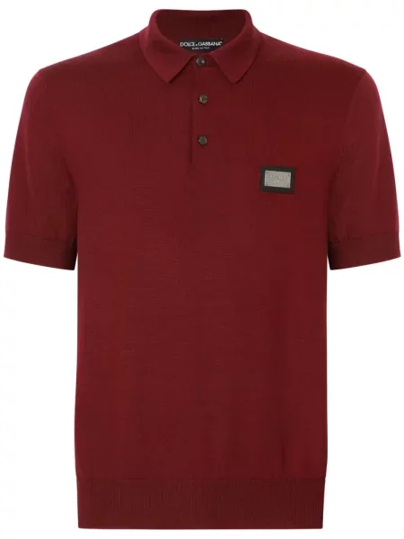 Polo Dolce & Gabbana de lână roșu
