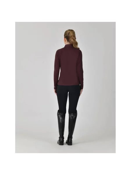 Koszulka do jazdy konnej Weatherbeeta Bamboo czerwona