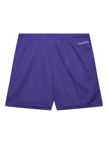 Pantaloni scurți Mitchell & Ness plasă cu autograf violet