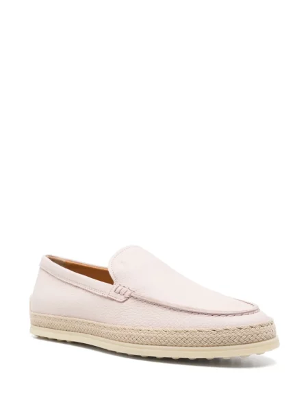Pantofi loafer Tod's din piele roz