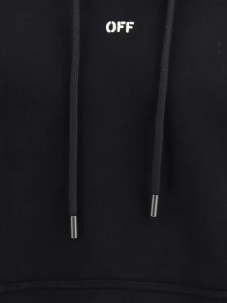 Суичър с качулка Off-white бяло