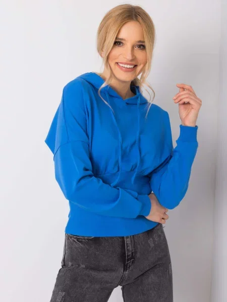 Hoodie Rue Paris modra