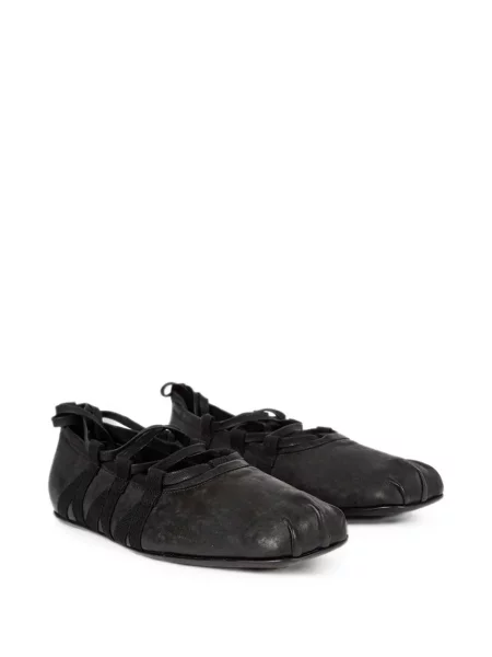 Балеринки Ann Demeulemeester с връзки с дантела черно