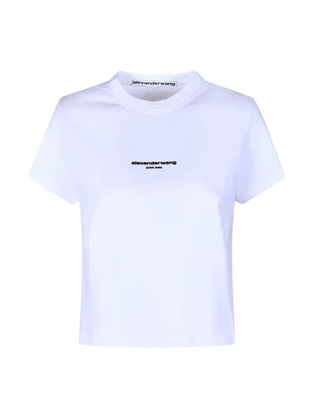 Koszulka Alexander Wang z logo biała