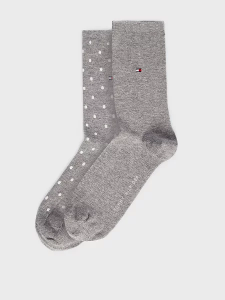 Шкарпетки Tommy Hilfiger в горошок сірі