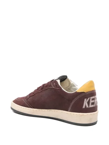 Sneakers Golden Goose Ball Star με κορδόνια με δαντέλα χρυσό