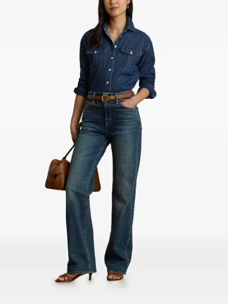 Cămașă Lauren Ralph Lauren albastru