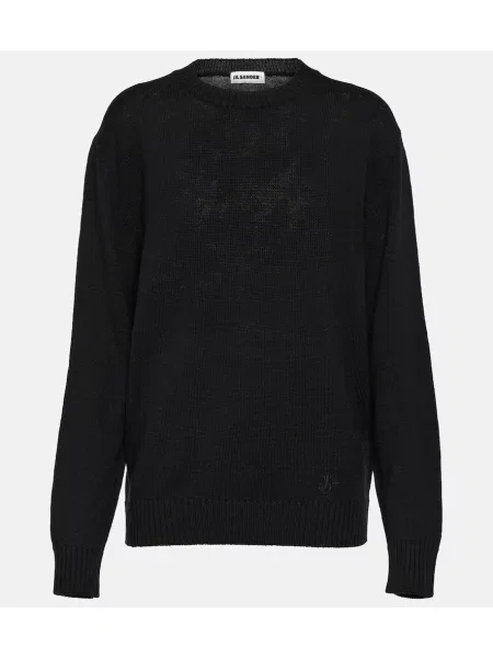 Pulover Jil Sander de lână negru