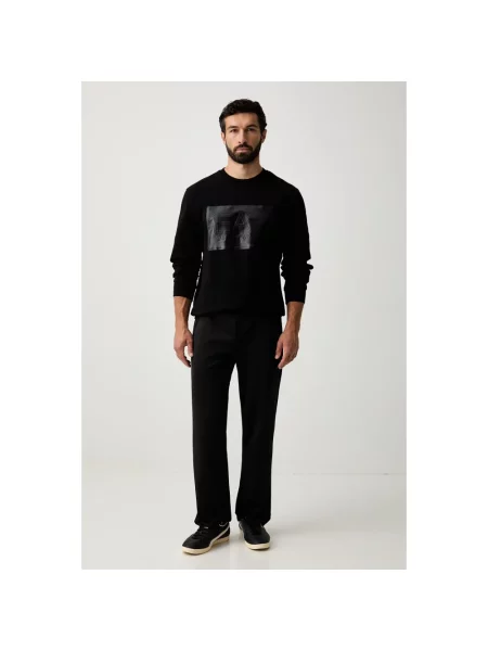 Dzianinowa bluza Emporio Armani Ea7 czarna