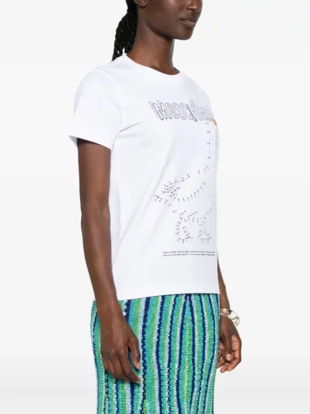 Μικρός μπλούζα Moschino με σχέδιο λευκό