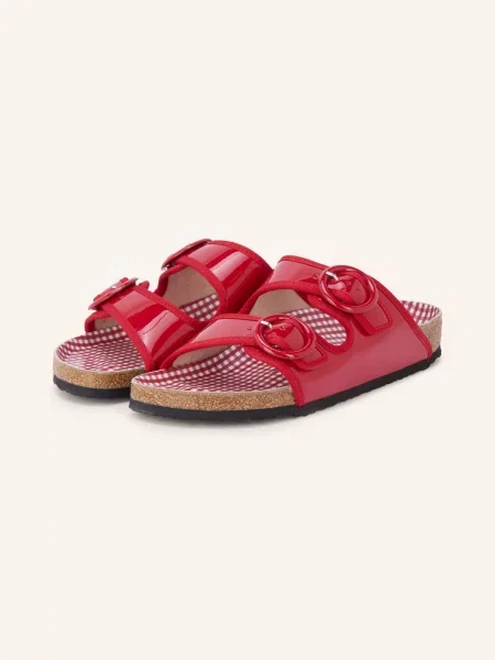 Birkenstock Pantofle Repetto Arizona Round Buckle červená