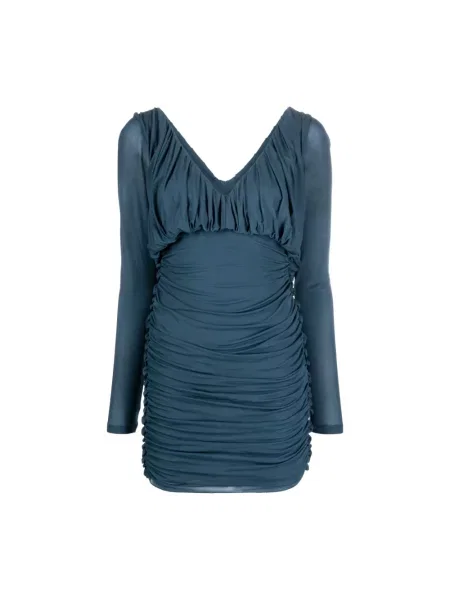 Sukienka mini Saint Laurent niebieska