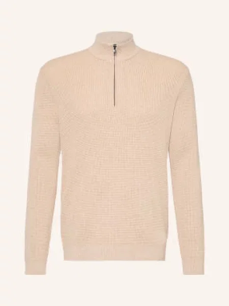 Olymp Sweter Typu Troyer beige beżowy
