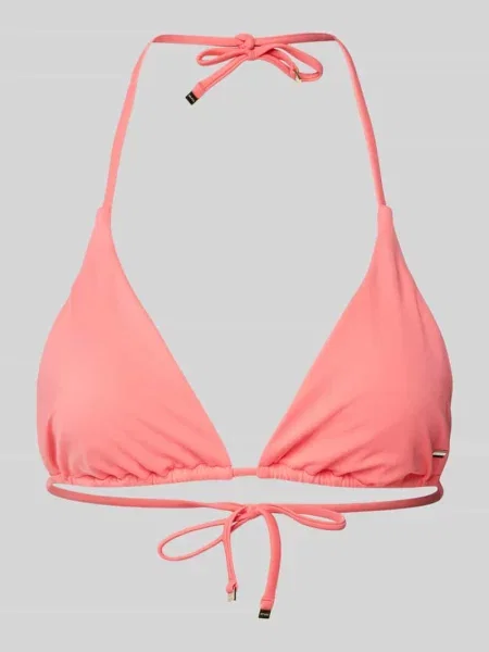 Trójkątny top bikini Boss różowy