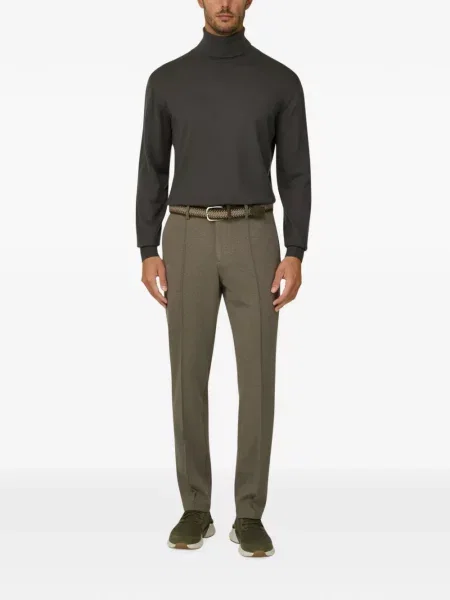 Pantaloni Boggi Milano din jerseu maro