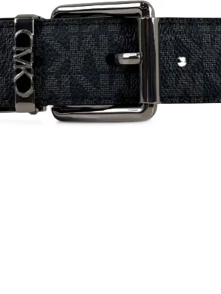 Reversibil curea Michael Kors cu autograf negru