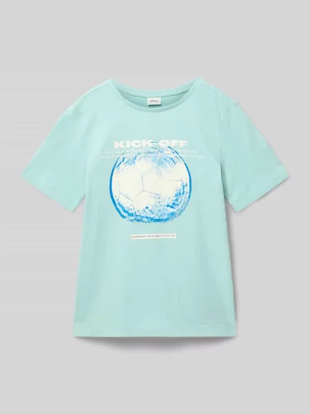 Męski t-shirt o kroju regular fit z czystej bawełny S.oliver Red Label
