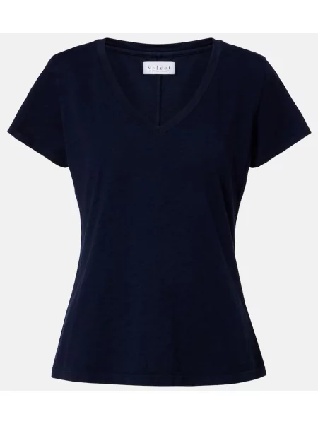 Tricou Velvet de catifea albastru