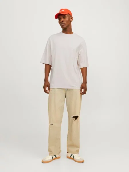 JACK & JONES Tricou JJECHARGE' bej