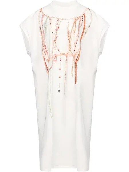 Rochie maxi Mm6 Maison Margiela de costum alb