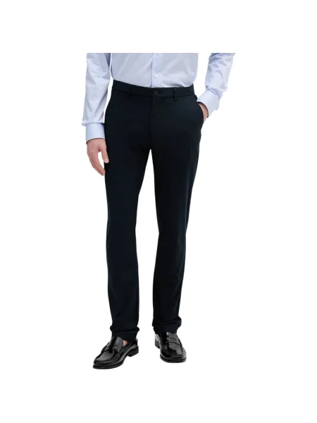 Pantaloni Tommy Hilfiger tricotate negru