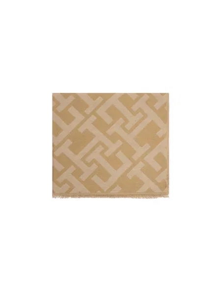 Sál Tommy Hilfiger Th Monogram Heavy Scarf bézs
