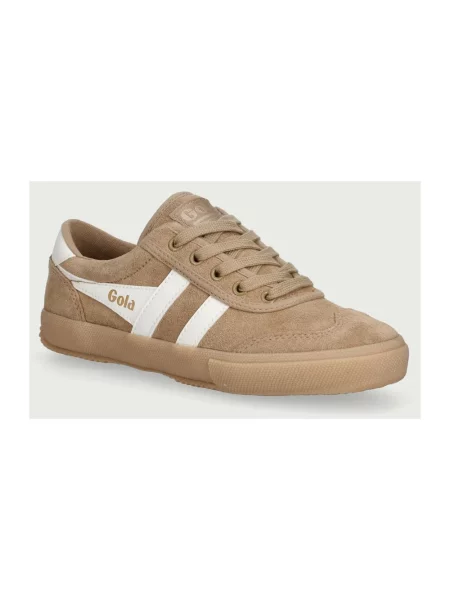 Gola Badminton Suede Trainer sneakersy zamszowe beżowe