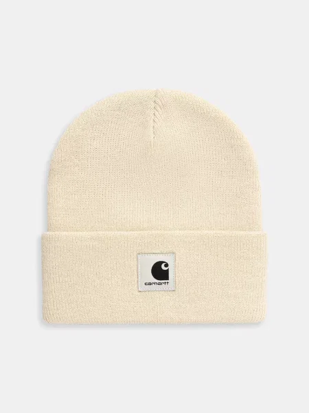 Czapka beanie z naszywką z logo model ‘Ashley’ Carhartt Work In Progress beżowa