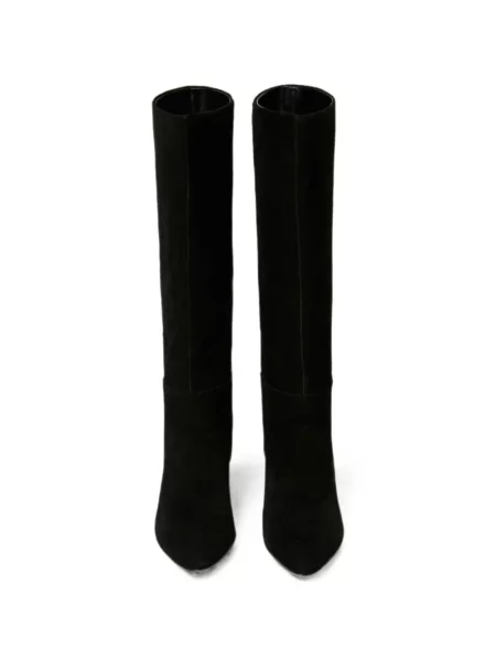 Cizme Twinset din piele de căprioară negru