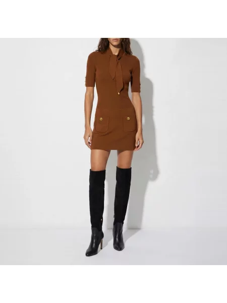 Sukienka Elisabetta Franchi brązowa