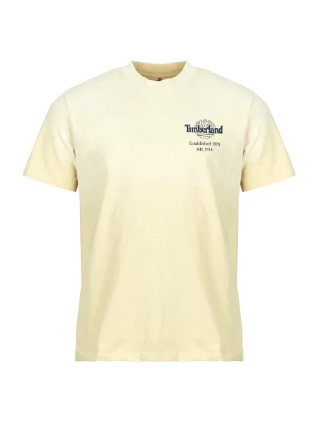 Majica Timberland s kratkimi rokavi z avtogramom rumena