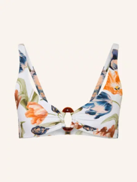 Maryan Mehlhorn Góra Od Bikini Bralette Tulipe weiss białe