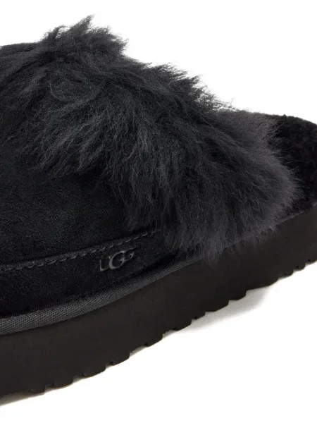 Велурени домашни пантофи Ugg черно