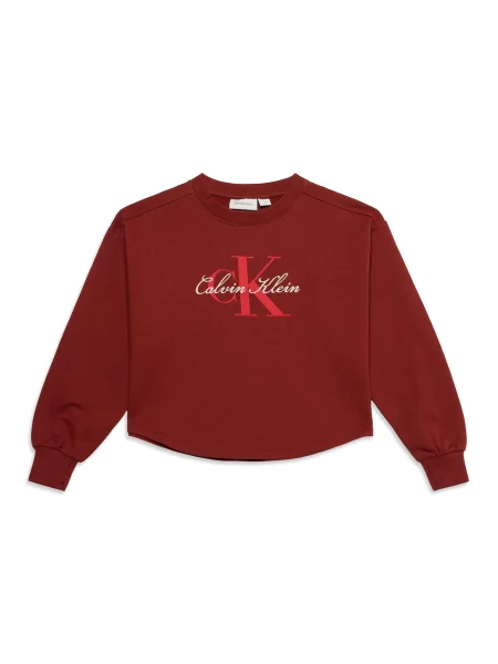 Palton copii Calvin Klein Jeans roșu