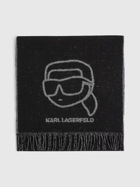 Fular Karl Lagerfeld de lână negru