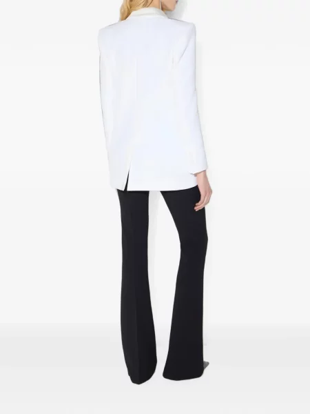 Geacă Elisabetta Franchi din satin alb