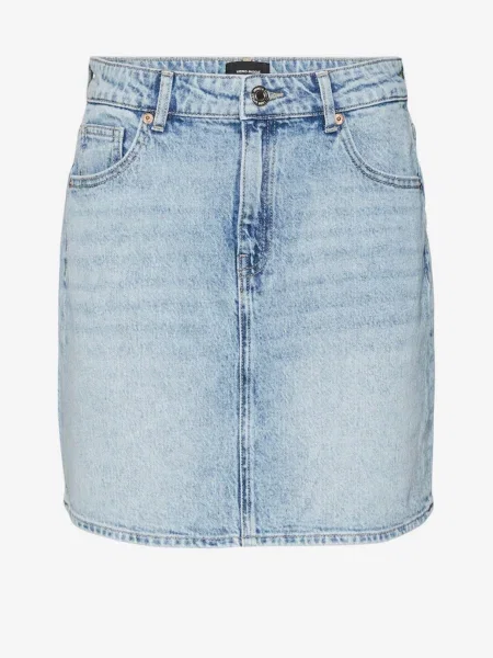 VERO MODA Sukňa TESSA denim modrá
