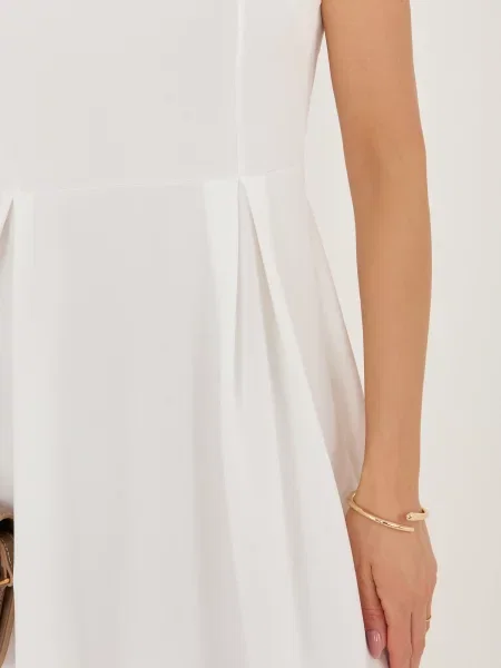 Rochie Moda Italy evazată alb