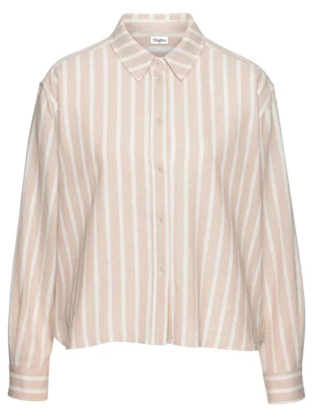 BUFFALO Bluză nisipiu alb