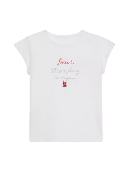 Koszulka Oltre z nadrukiem biała