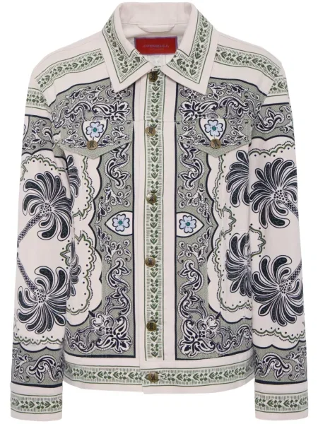 Geacă de blugi La Doublej alb