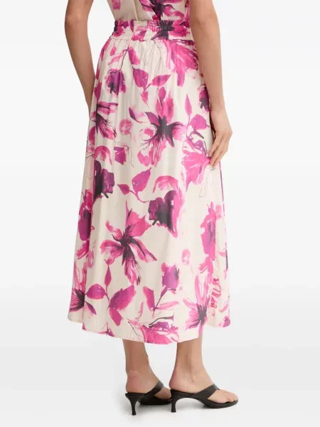Fustă midi Marc Aurel cu model floral cu imagine