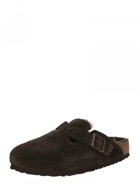 BIRKENSTOCK Saboți Boston LEVE închis maro