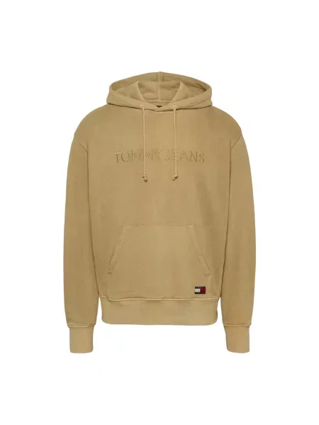 Bluza z kapturem Tommy Jeans żółta