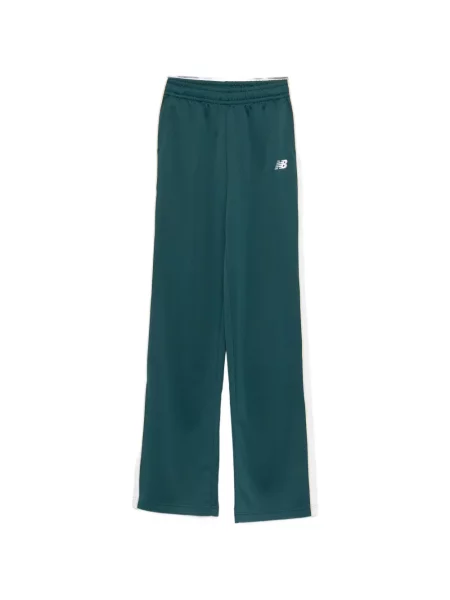 Pantaloni New Balance cu dungi alergare verde