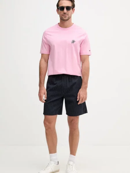 Tommy Hilfiger basic tričko pánske SUMMER ružová