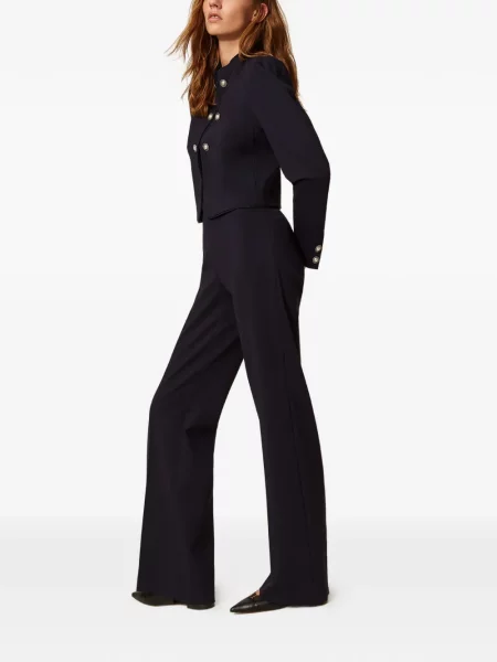 Pantaloni Twinset cu perle albastru