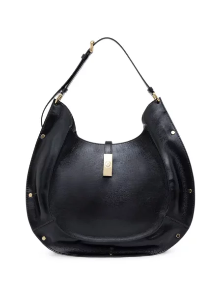 Geantă shopper Pollini cu tepi negru